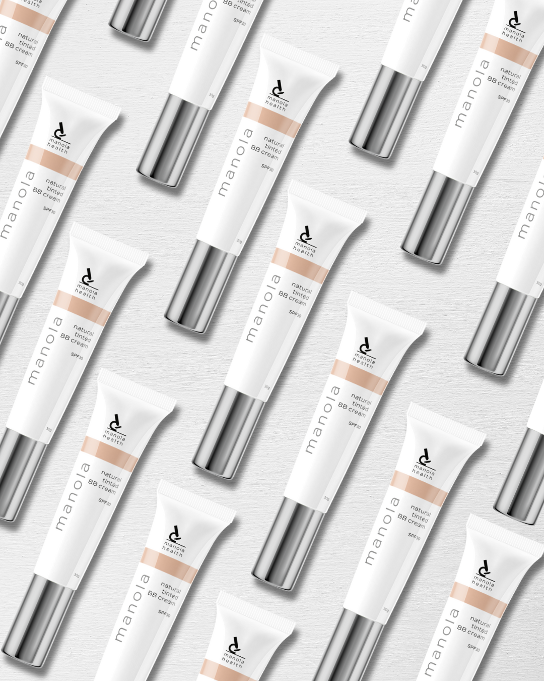 Manola Natural Tinted BB Cream SPF30 - 30g - 9 Pack with counter display
