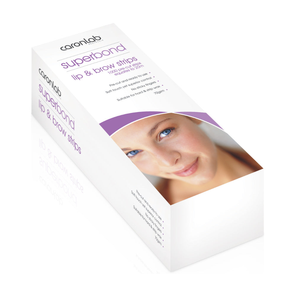 CaronLab Superbond Lip and Brow Wax Strips Pack of 1000