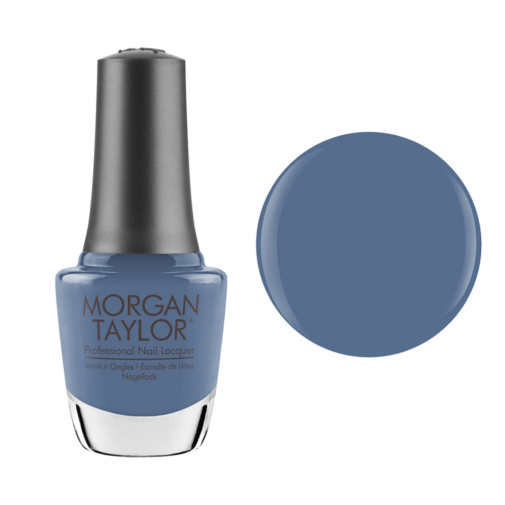 Morgan Taylor Nail Polish Test The Waters - Chiffon Slate Blue Creme - 15ml