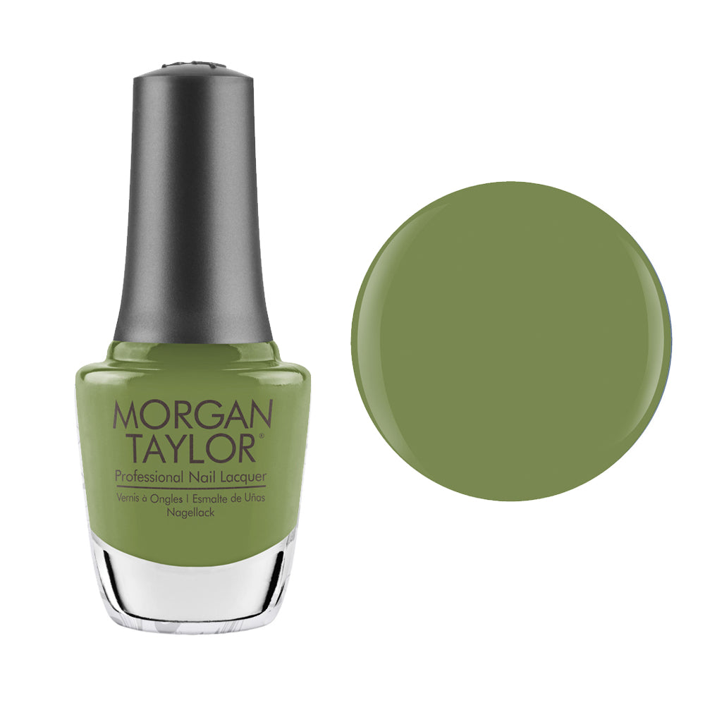 Morgan Taylor Nail Polish Leaf It All Behind - Moss Green Creme - 15ml
