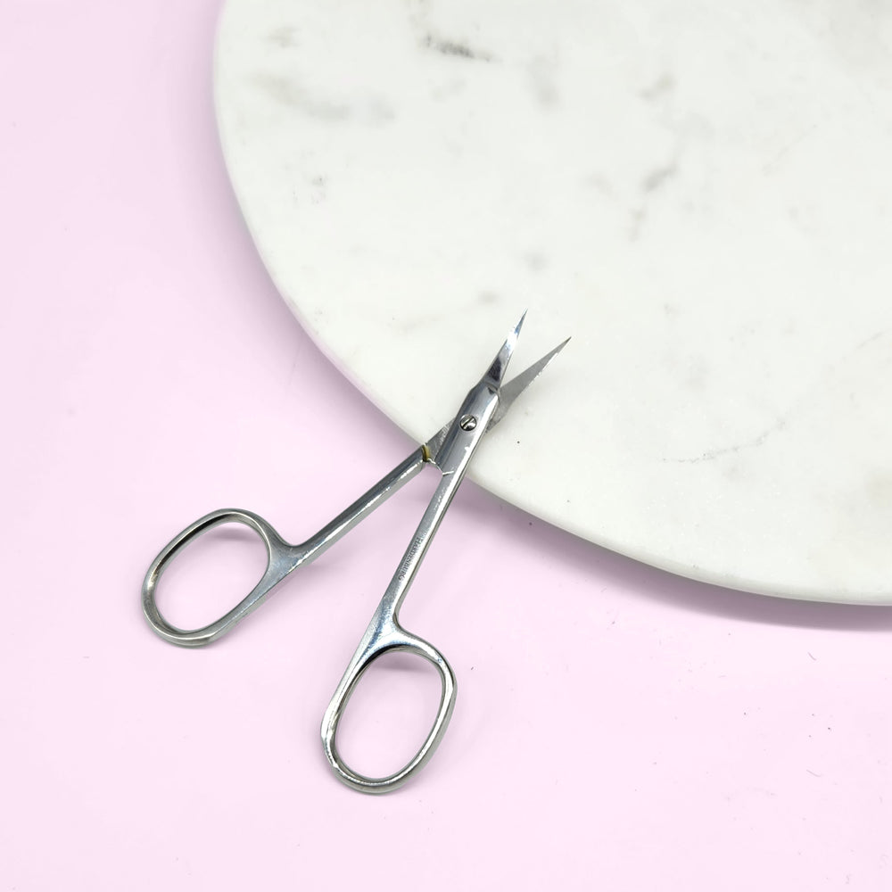 Hardenburg Precision Superfine Eyebrow or Cuticle scissors - Curved Jaw - 9cm