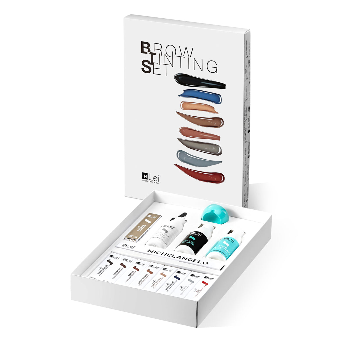 InLei Eyelash & Eyebrow Pro Tinting Kit - 15 Pieces