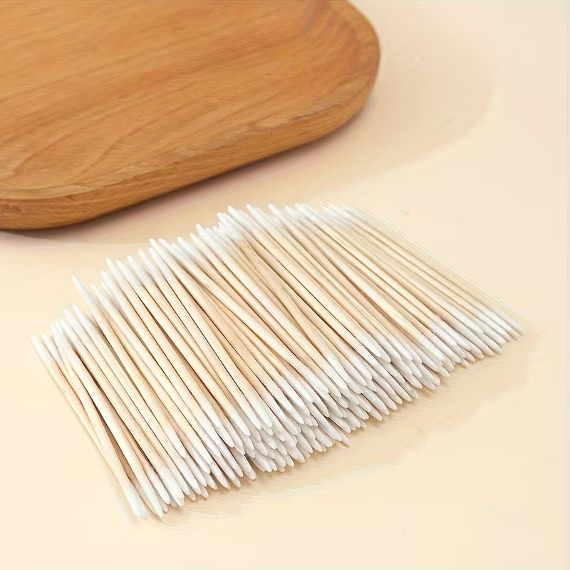 Barneys Pointed Precision Brow Applicator - Double Sided - White Tip - 100 Pieces