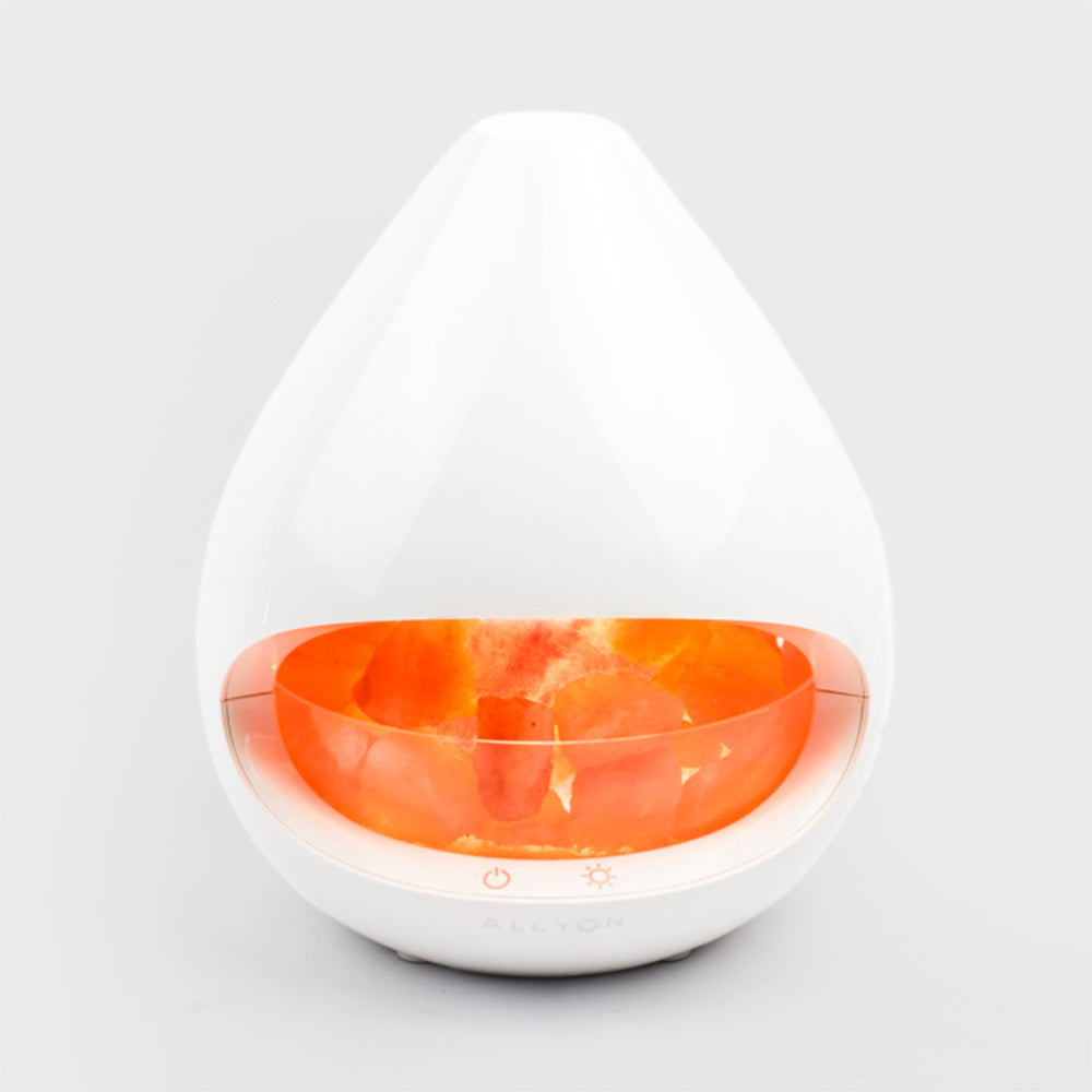 Alcyon Kiyoshi Ultrasonic Salt Lamp Diffuser - Classic White - 160ml