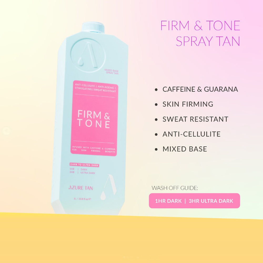 Azure Tan Pro Mist - Firm & Tone - Dark to Ultra Dark - 1L