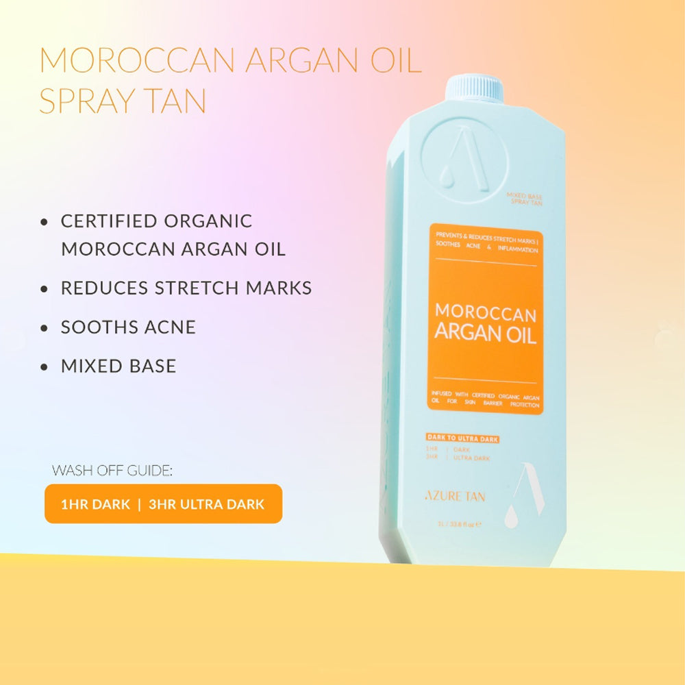 Azure Tan Pro Mist - Moroccan Argan Oil - Dark to Ultra Dark - 1L