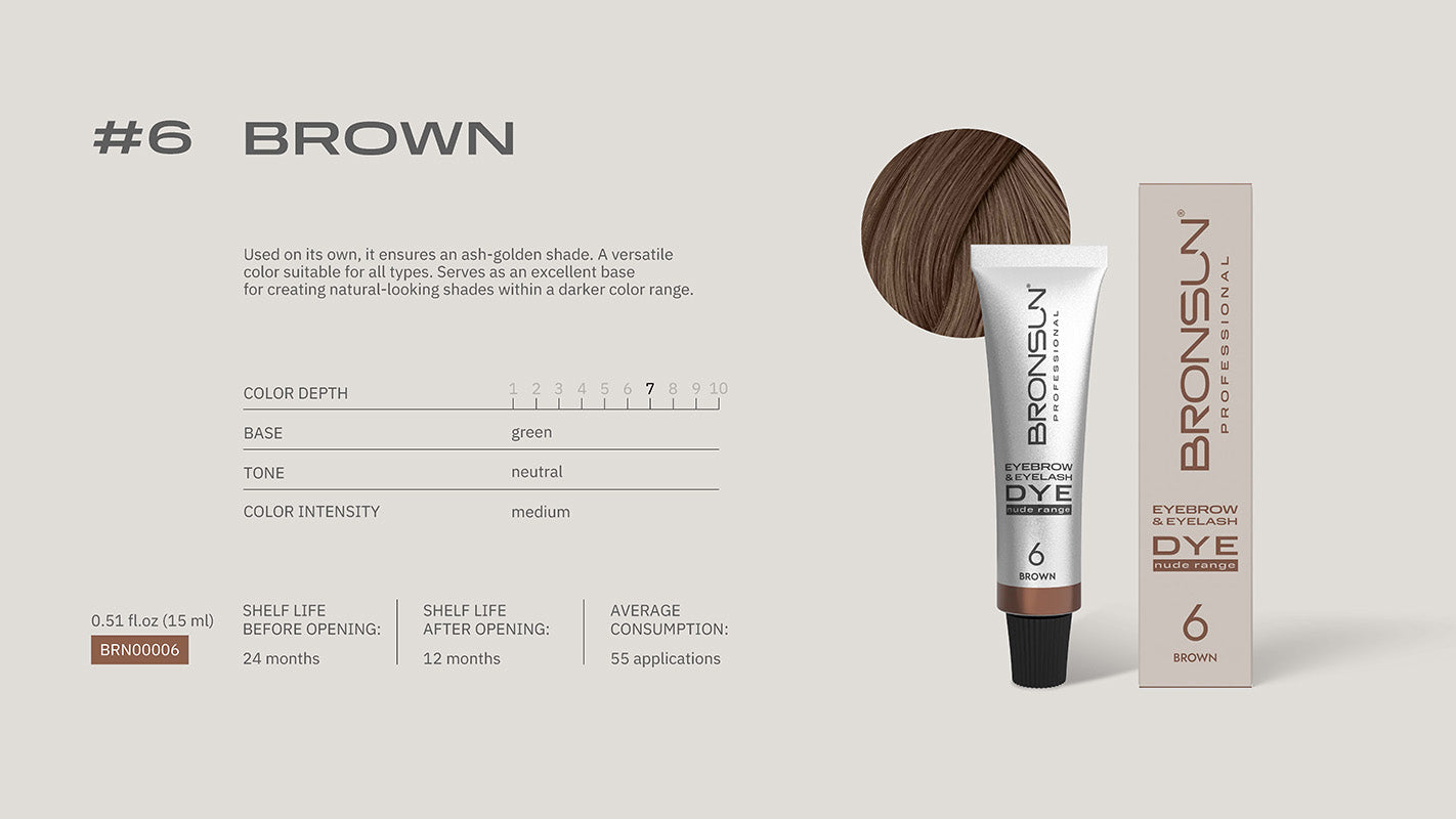 Bronsun Lash & Brow Cream Dye - Nude Range - 15ml
