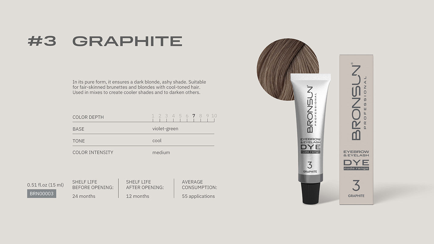 Bronsun Lash & Brow Cream Dye - Nude Range - 15ml