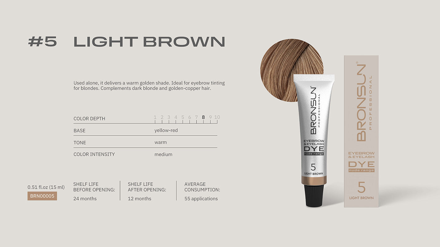 Bronsun Lash & Brow Cream Dye - Nude Range - 15ml