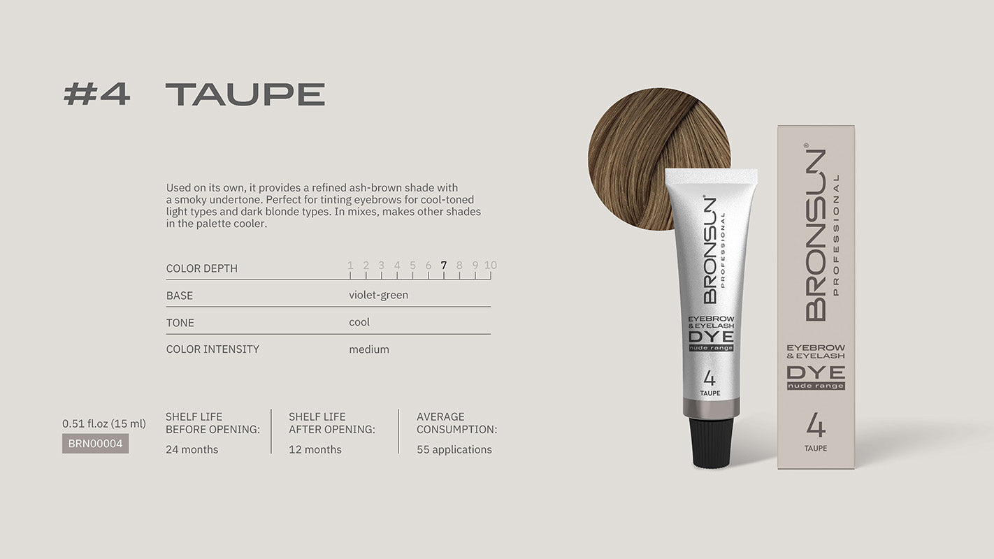 Bronsun Lash & Brow Cream Dye - Nude Range - 15ml