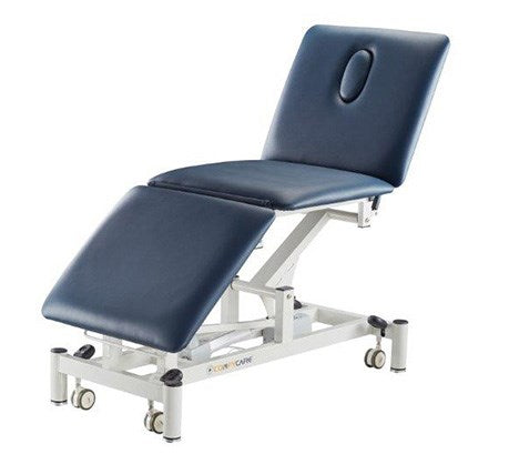 CLEARANCE DISPLAY ComfyCare Adjustable Electric Treatment Table -3 section - Navy Blue (Heavy Item)