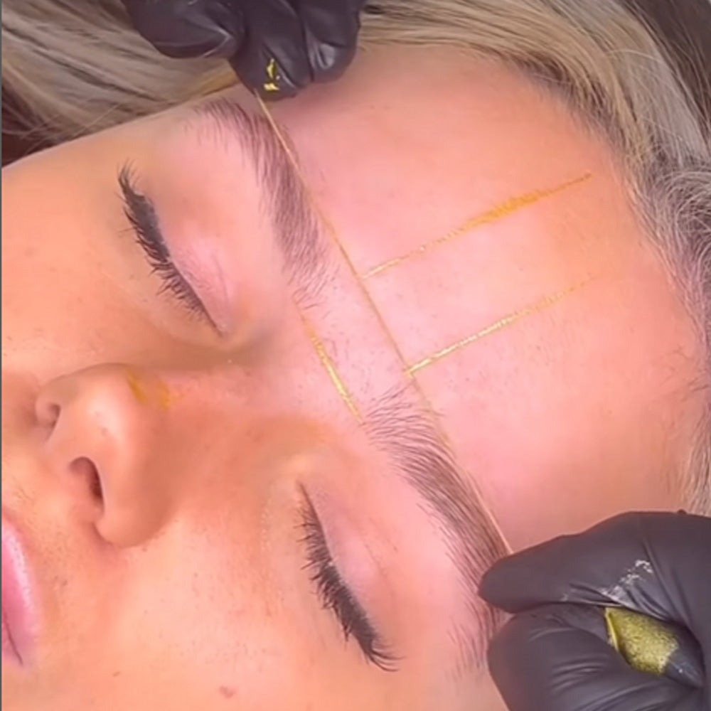Noemi Pre Dyed Brow Mapping Thread - Gold