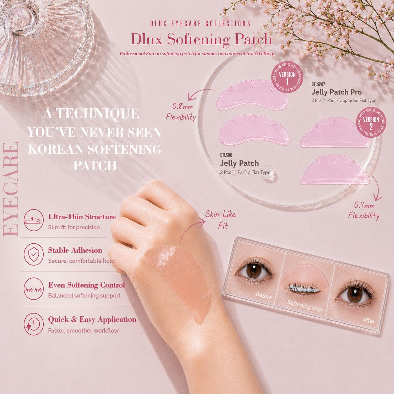 DLUX Pro Jelly Patch for Korean Lash Lifting Solution 1