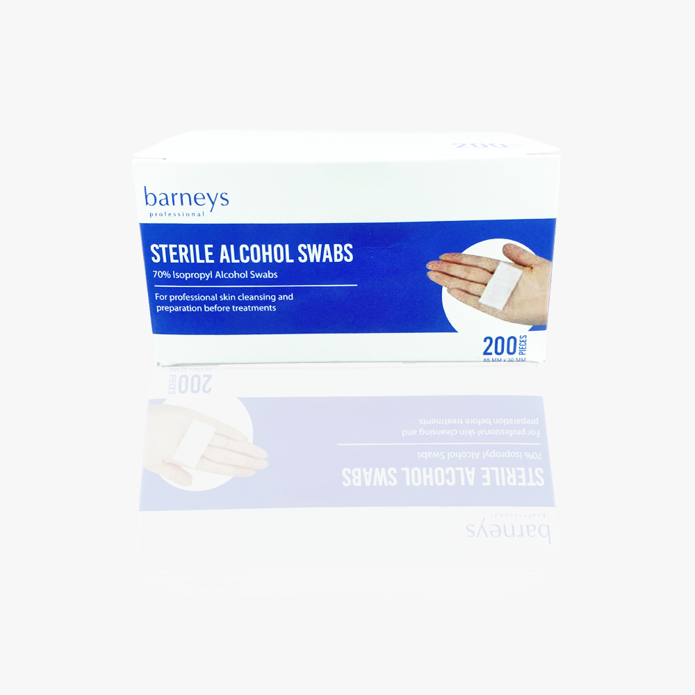 Barneys Alcohol Swabs 70% Isopropyl Alcohol - 200 Pieces