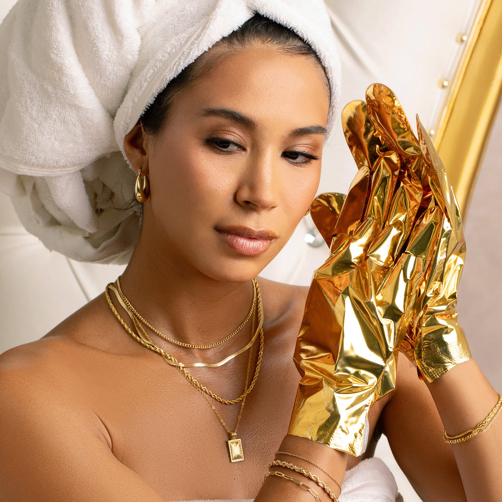 Voesh Collagen Gloves with Imperial 24K Gold