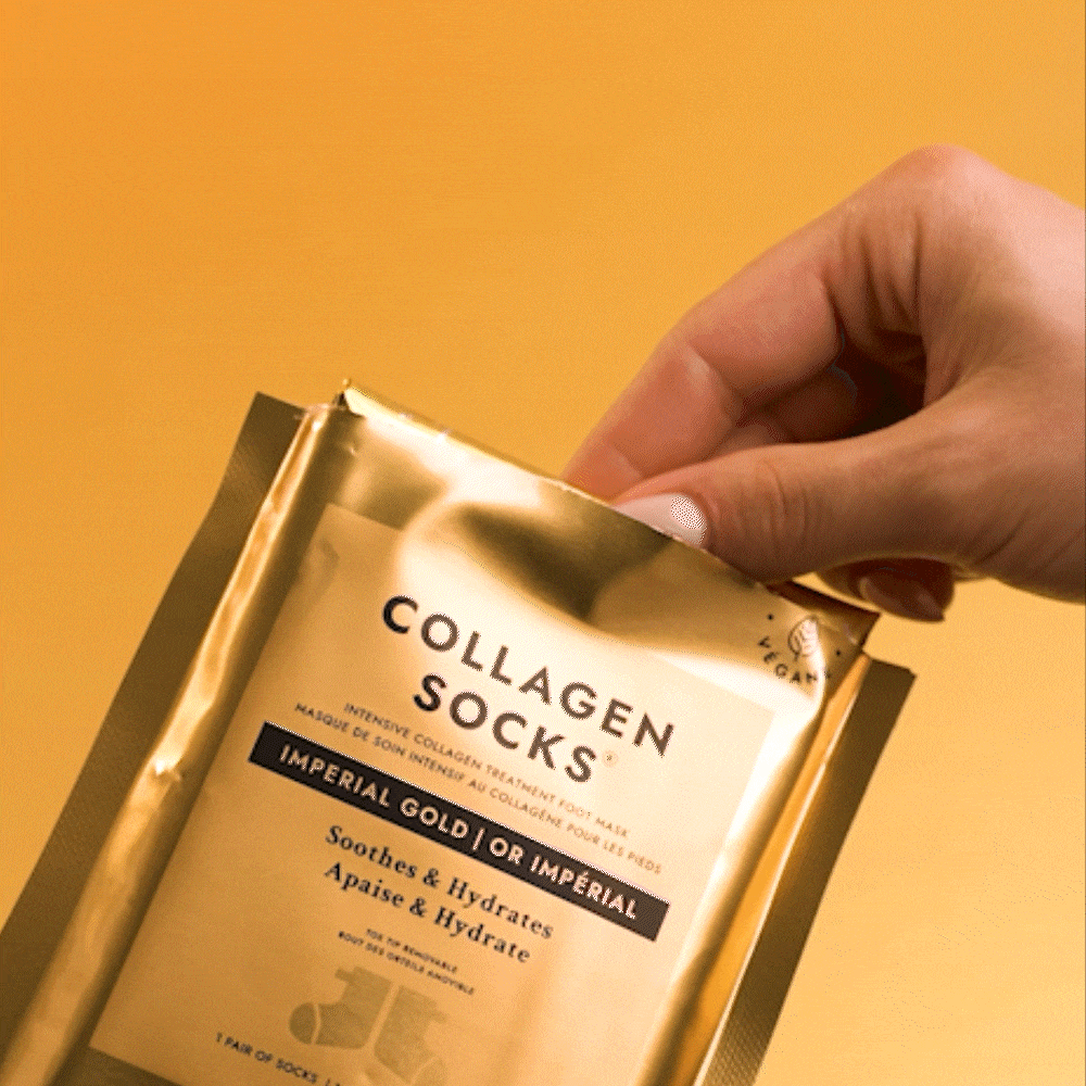 Voesh Collagen Socks with Imperial 24K Gold
