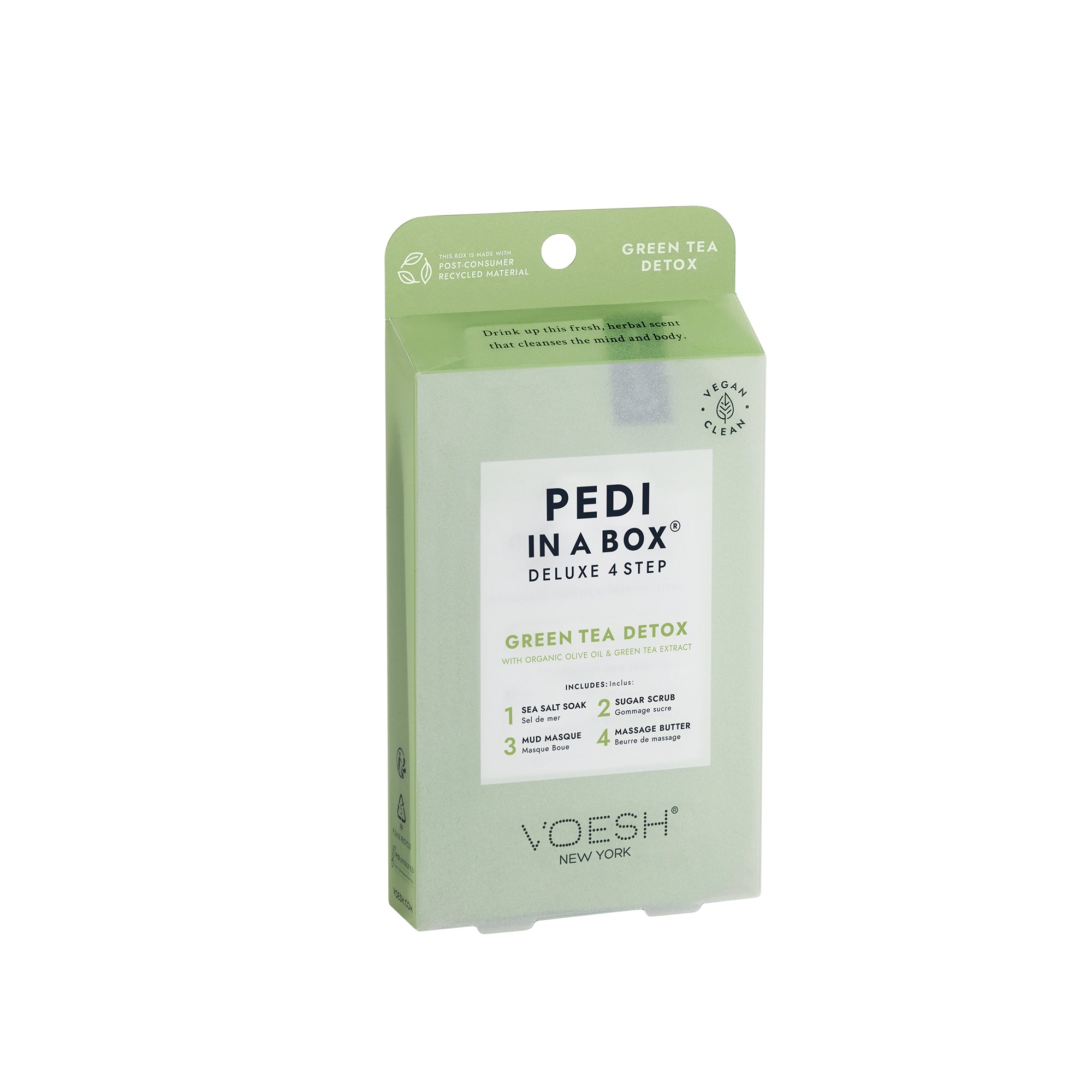 Voesh Deluxe 4 Step Pedi-in-a-Box Green Tea Detox Success