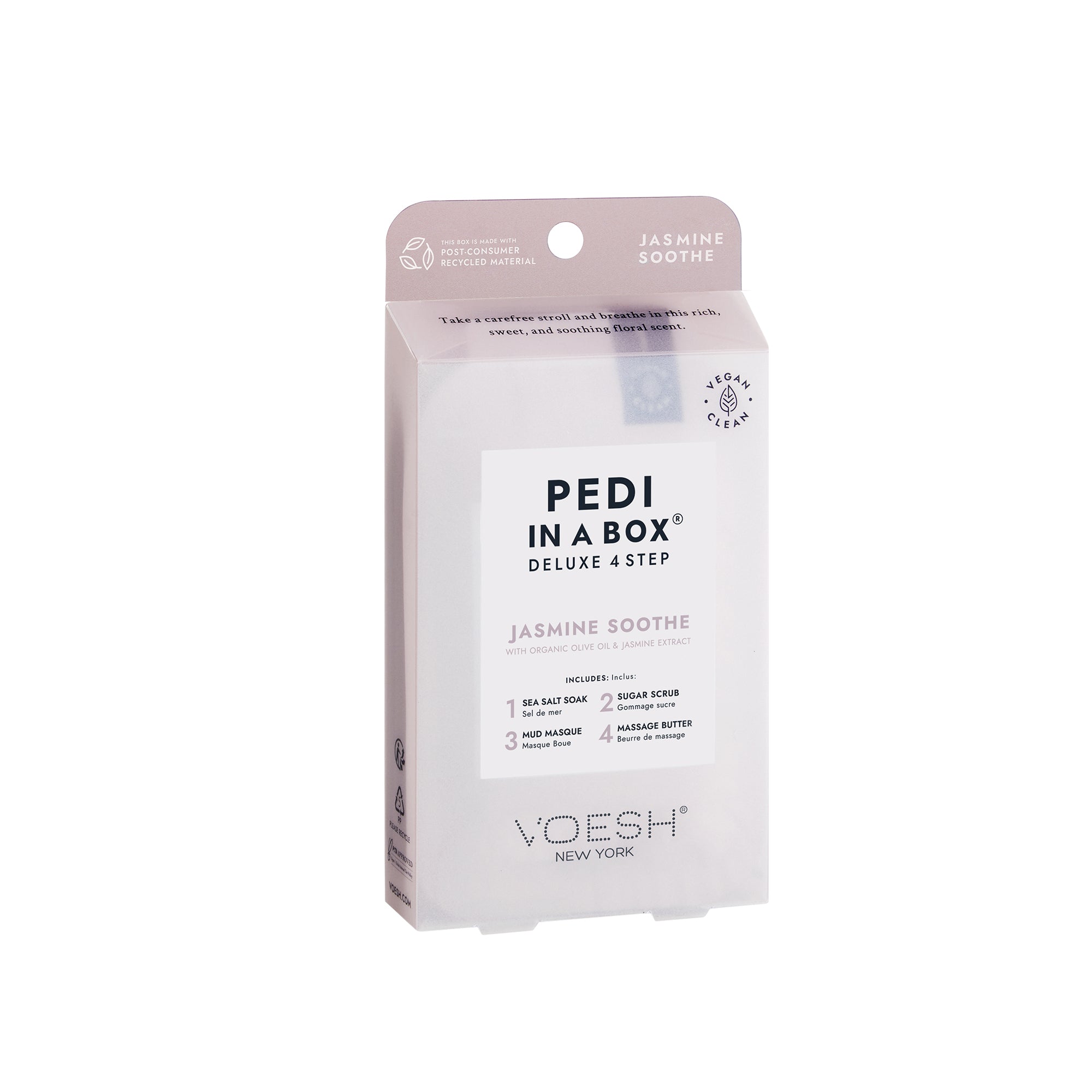 Voesh Deluxe 4 Step Pedi-in-a-Box Jasmine Soothe