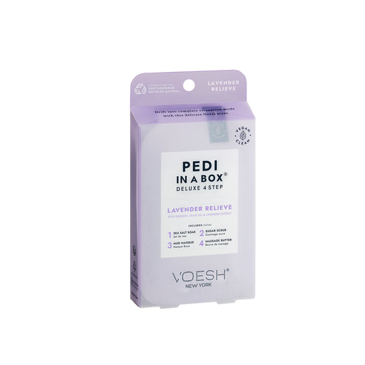 Voesh Deluxe 4 Step Pedi-in-a-Box Lavender Relieve