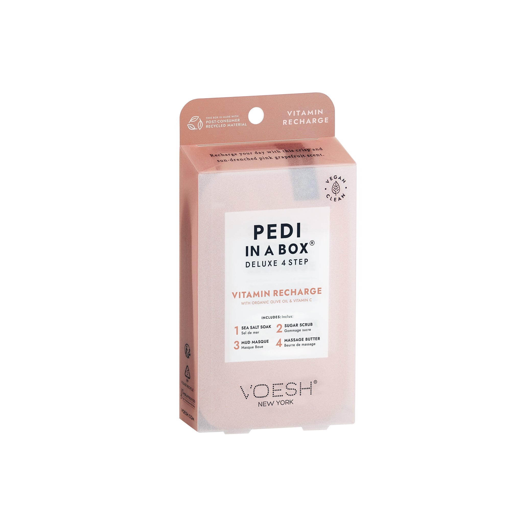 Voesh Deluxe 4 Step Pedi-in-a-Box Vitamin Recharge