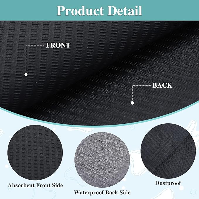 Barneys Multi-Purpose Waterproof Surface Pad 33cm x 45.5cm - Black - 50 Pieces