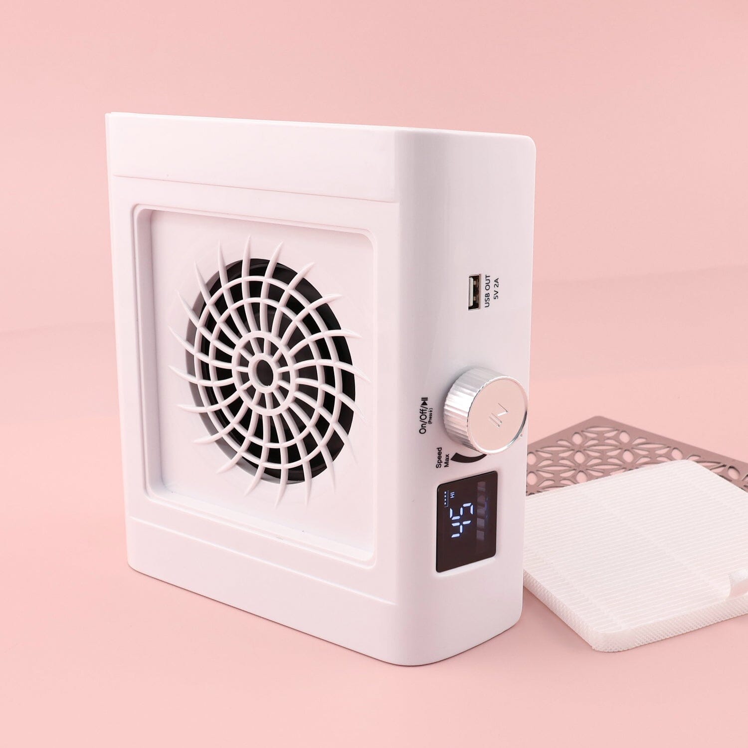 NSI Brushless Pro Nail Dust Collector Rechargeable - White