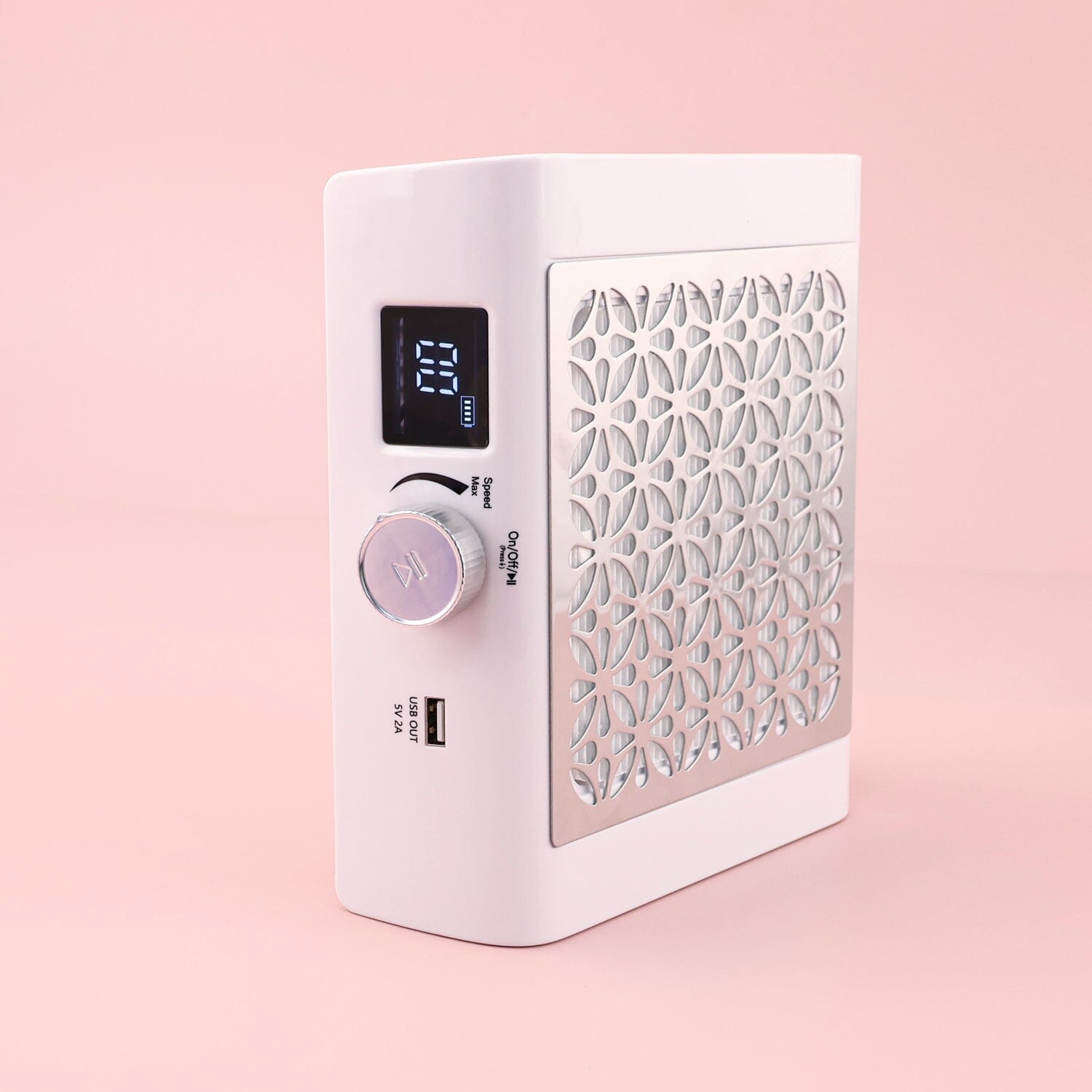 NSI Brushless Pro Nail Dust Collector Rechargeable - White