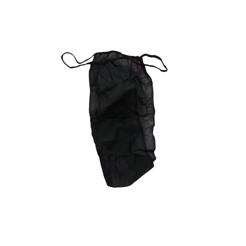 Black drawstring bag on a white background