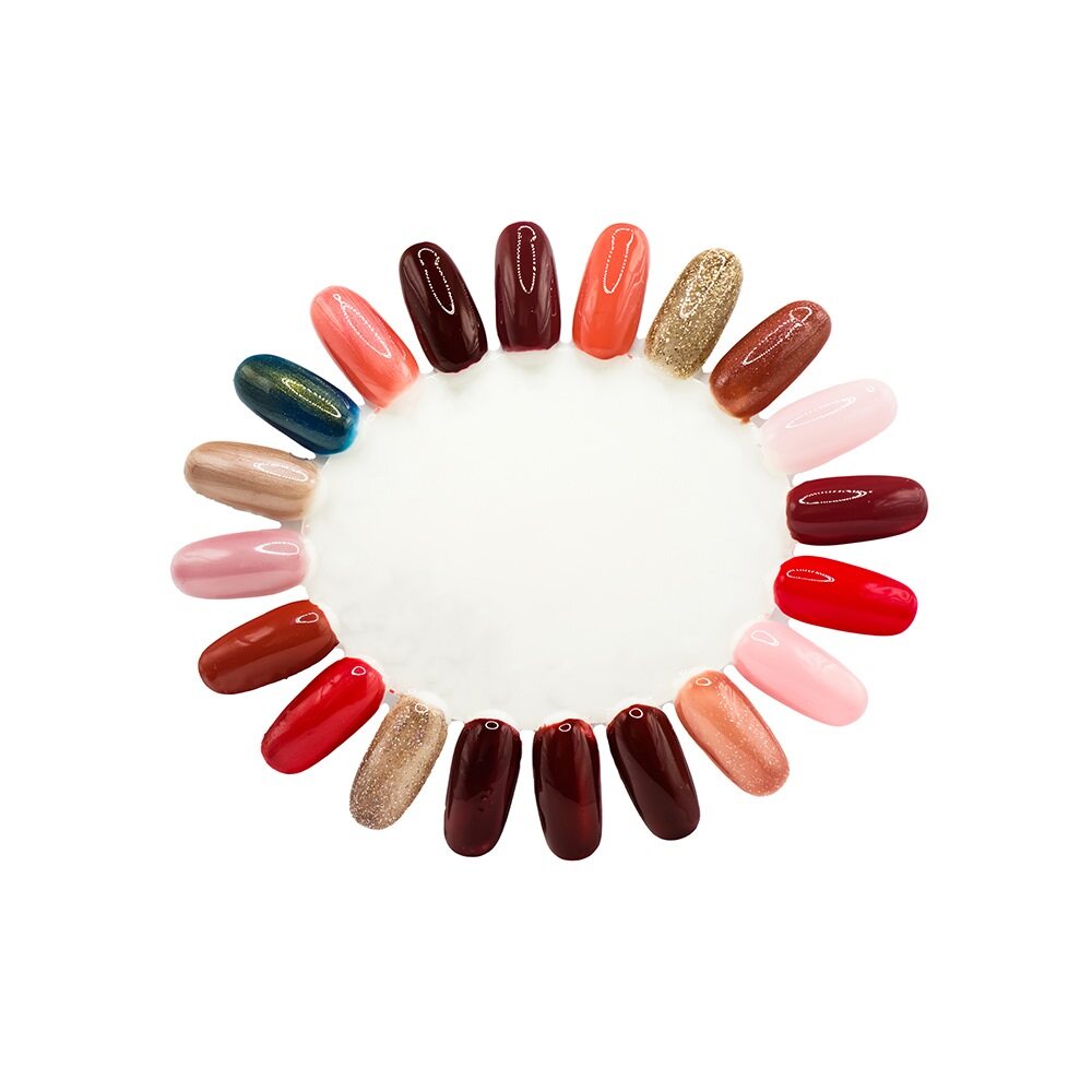 Barneys Transparent Nail Colour Display Wheel - 20 Tips