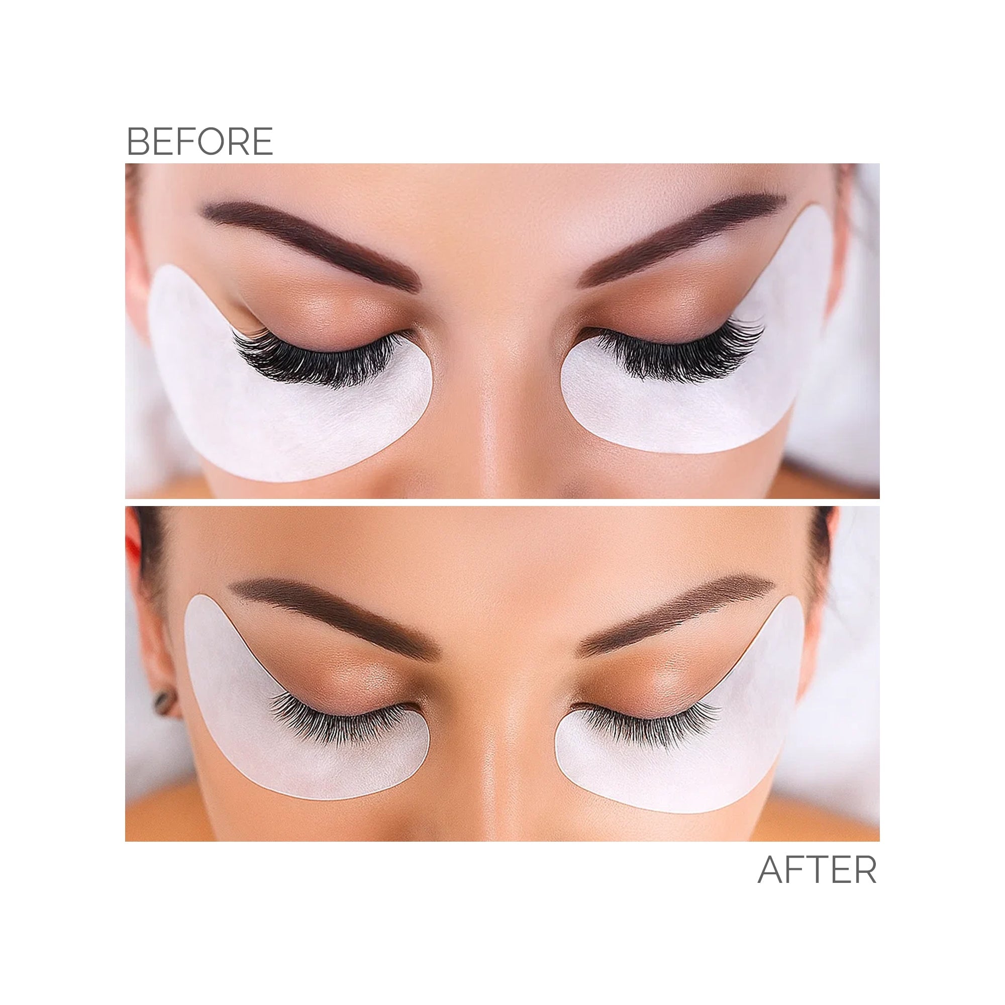 DLUX Pro Gel Glue Remover 15ml – Before and after lash extension removal