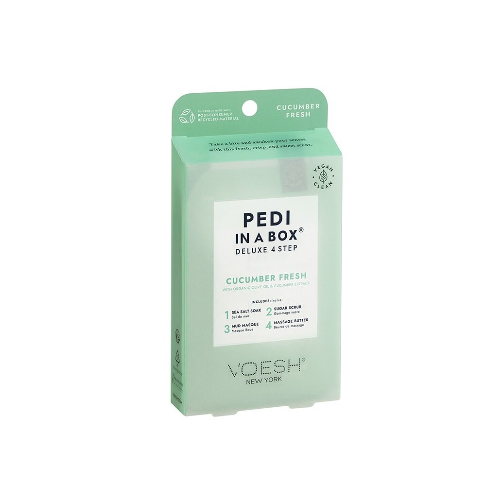 Voesh Deluxe 4 Step Pedi-in-a-Box Cucumber Fresh