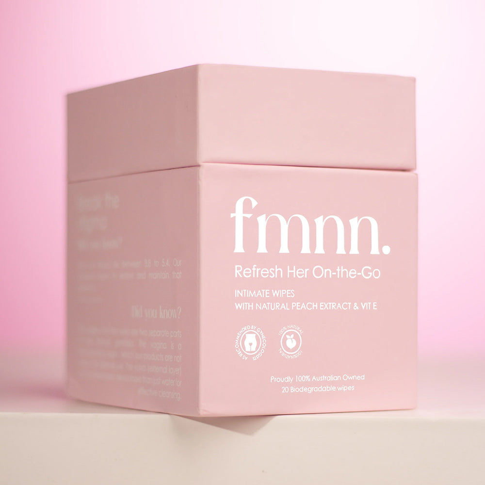 FMNN Refresh Her On-The-Go Wipes - 20 Pieces Individually Wrapped
