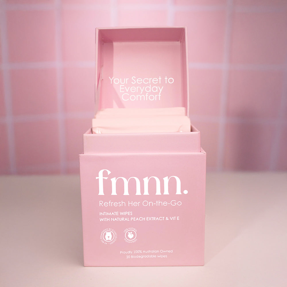 FMNN Refresh Her On-The-Go Wipes - 20 Pieces Individually Wrapped
