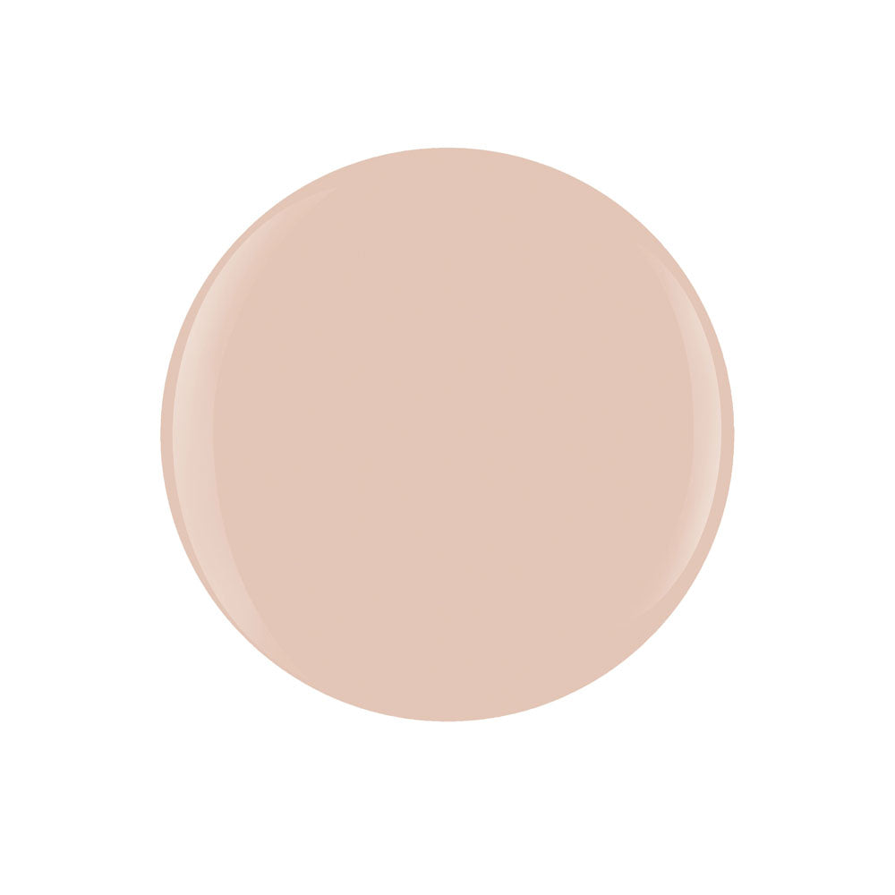 Round beige color swatch on a white background