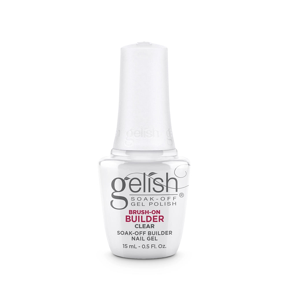 Gelish soak-off gel polish bottle on a white background