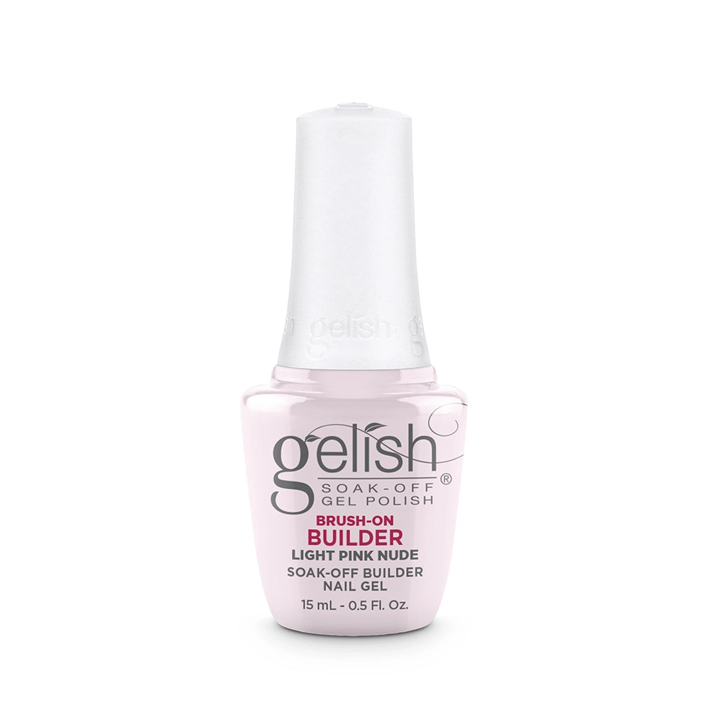 Gelish nail polish bottle on a white background