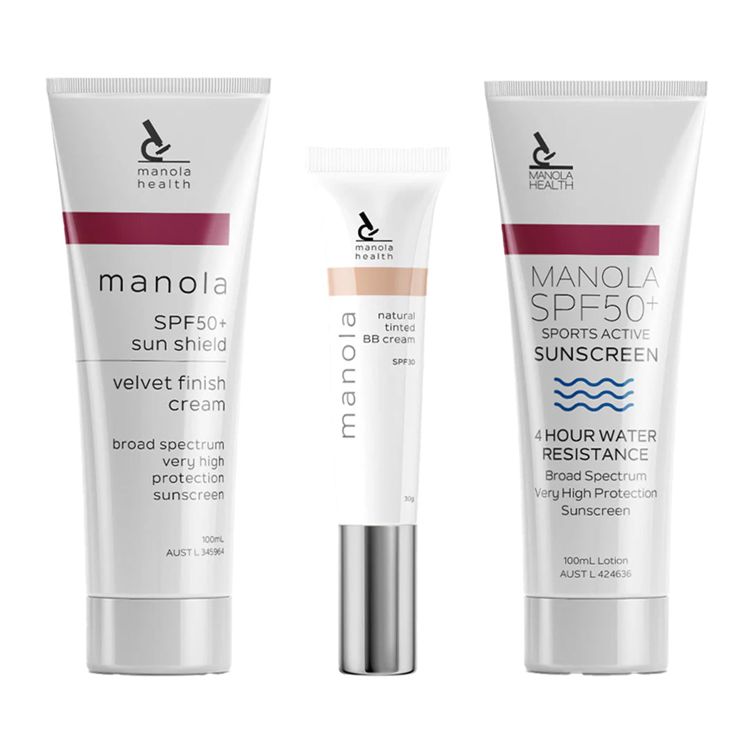 Manola Sunscreen & BB Cream - 10 Pack with counter display