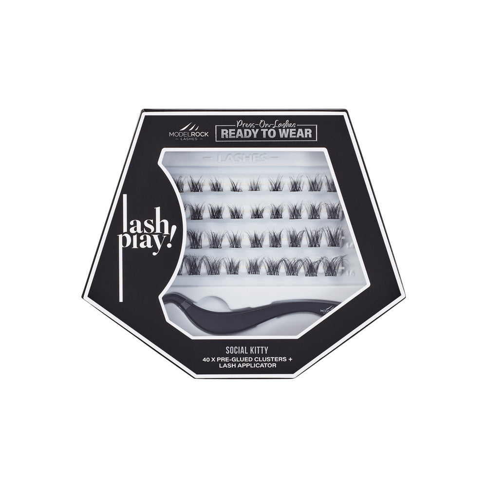 MODELROCK Lash Play Press On Clusters with Applicator