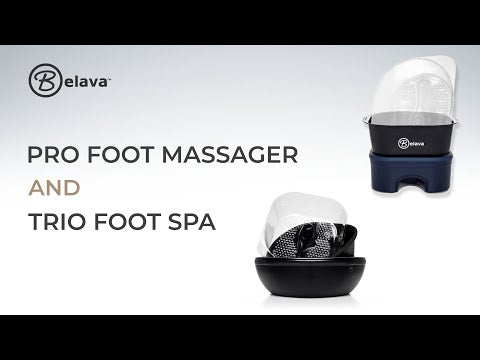 Belava Trio Pedicure Footspa Black with Gold Glitter Base & 20 Liners