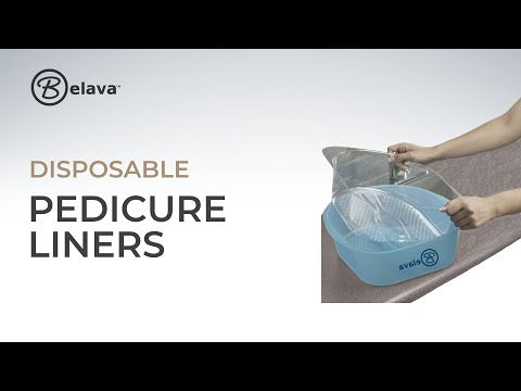 Belava Pedicure Starter Pack Black Tub & 20 Liners