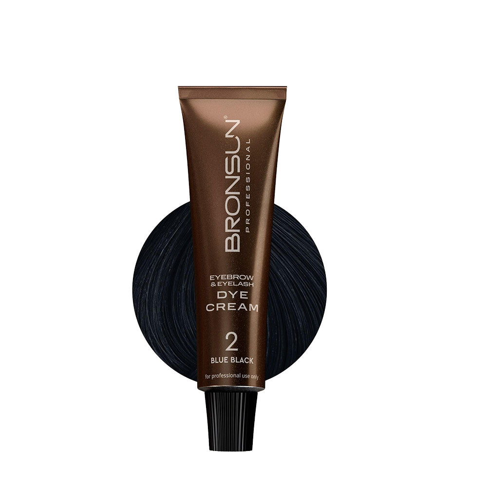 Bronsun Lash & Brow Cream Dye - Blue Black #2 - 15ml