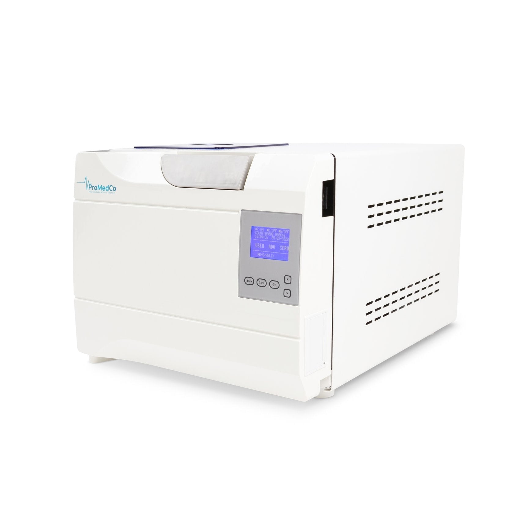 ProMedCo 8L B&S Class autoclave angled view