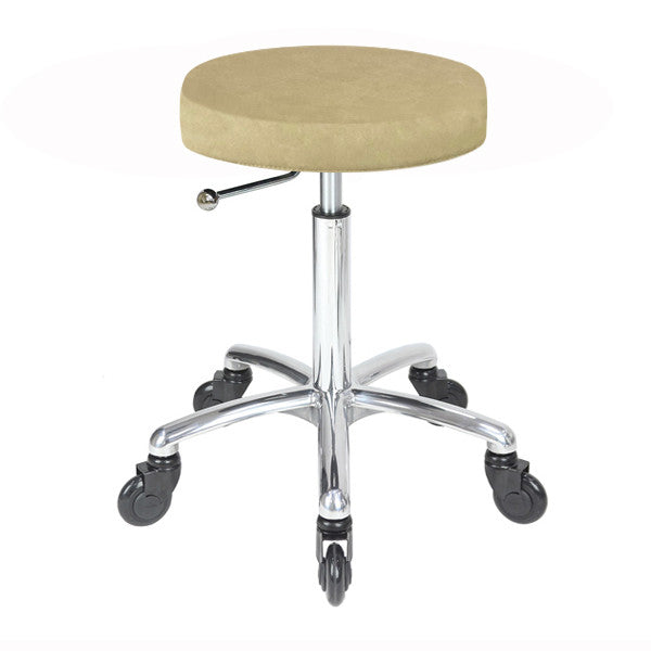Joiken Turbo Stool - Chrome Base - Click'n'Clean Wheels - Sand