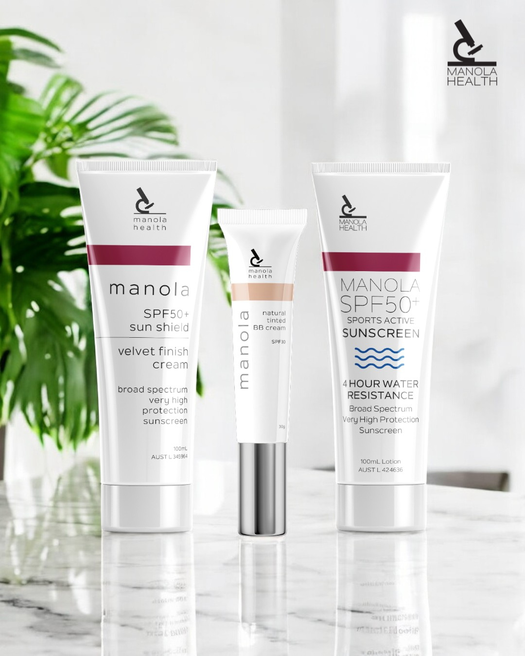 Manola Sunscreen & BB Cream - 10 Pack with counter display