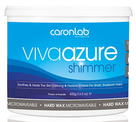 CaronLab Viva Azure Shimmer Hard Wax - Microwavable