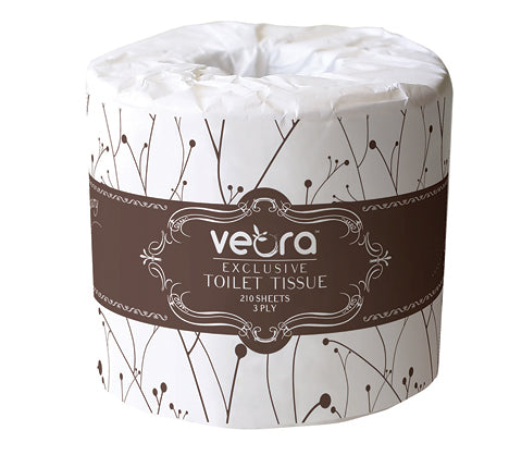 Veora Exclusive Luxury Toilet Tissues 210 Sheets - 3 Ply