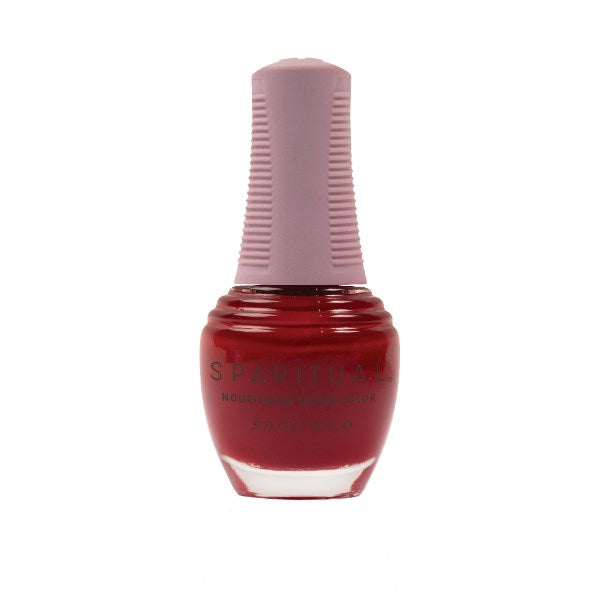 Sparitual Nourishing Lacquer Polish - From The Heart - Brick Red Creme - 15ML