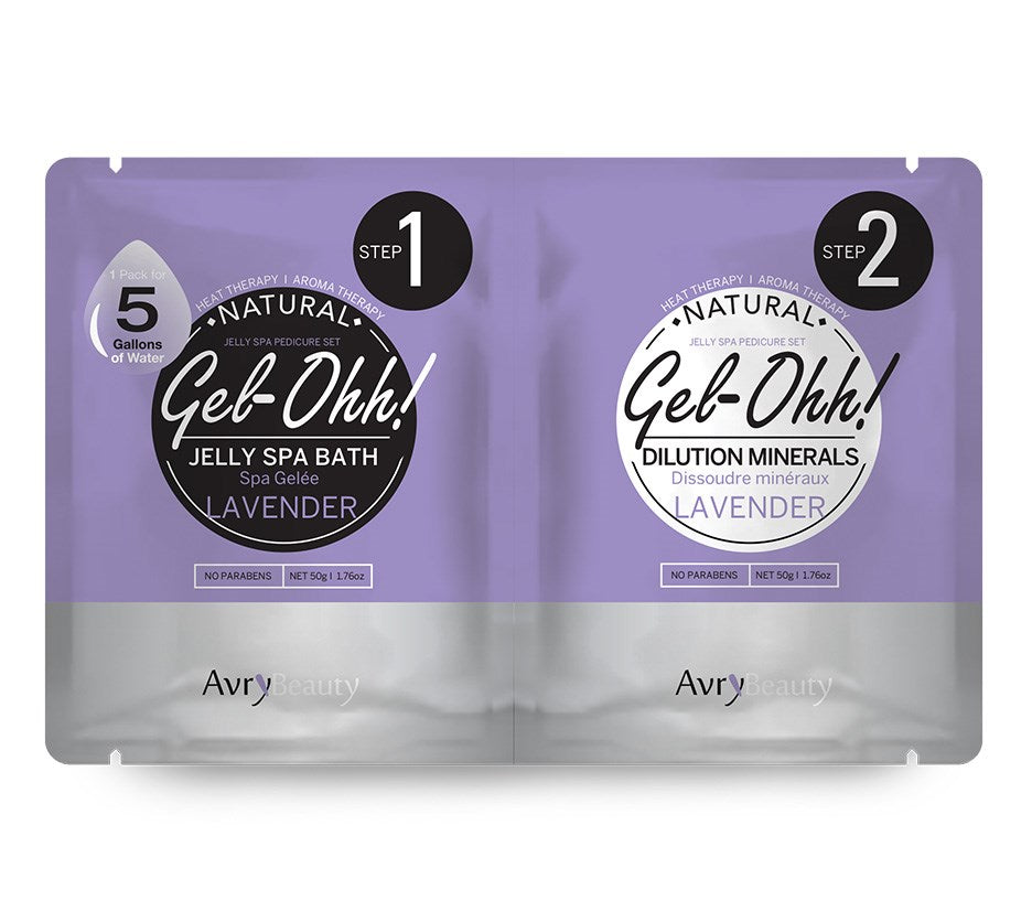 Avry Gel-Ohh! Jelly Spa 2-Step Soak & Scrub Pedi Bath - Lavender