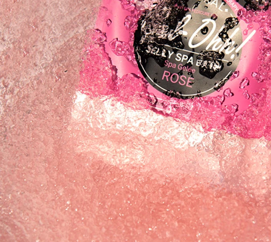 Avry Gel-Ohh! Jelly Spa 2-Step Soak & Scrub Pedi Bath - Rose