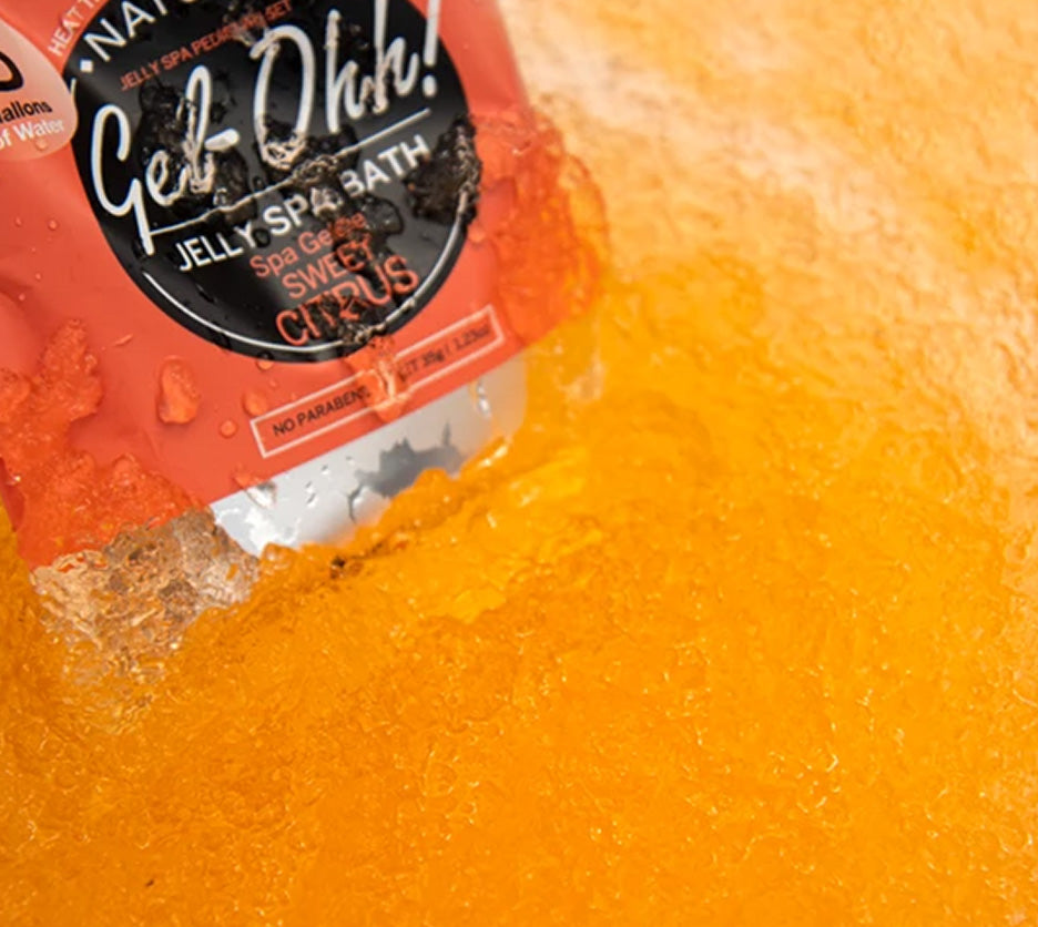 Avry Gel-Ohh! Jelly Spa 2-Step Soak & Scrub Pedi Bath - Sweet Citrus